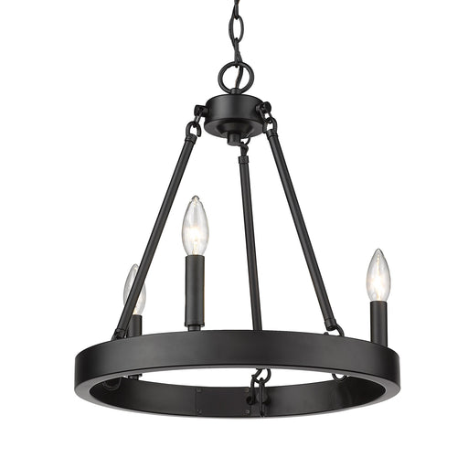 Alastair 3-Light Chandelier in Matte Black
