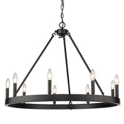 Alastair 9-Light Chandelier in Matte Black