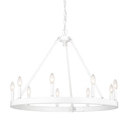 Alastair 9-Light Chandelier in Matte White