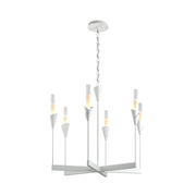 Lilium 6-Light 30" Chandelier in White