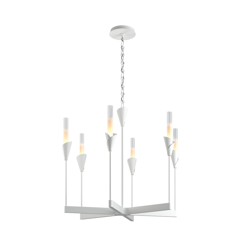 Lilium 6-Light 30" Chandelier in White