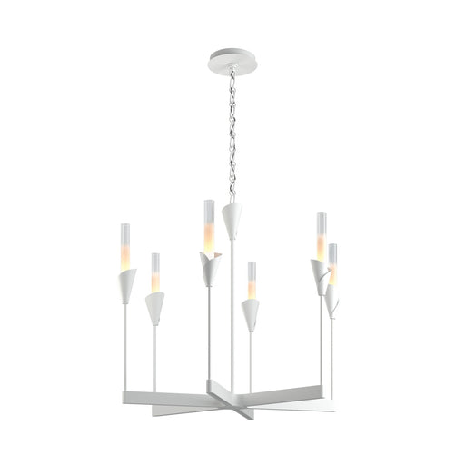 Lilium 6-Light 30" Chandelier in White