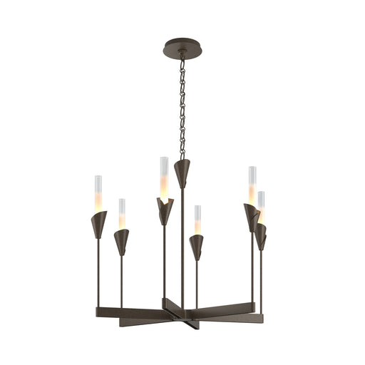 Lilium 6-Light 30" Chandelier in Bronze