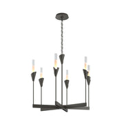 Lilium 6-Light 30" Chandelier in Dark Smoke