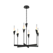 Lilium 6-Light 30" Chandelier in Black