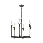 Lilium 6-Light 30" Chandelier in Natural Iron