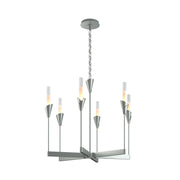 Lilium 6-Light 30" Chandelier in Vintage Platinum