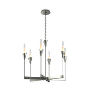 Lilium 6-Light 30" Chandelier in Sterling