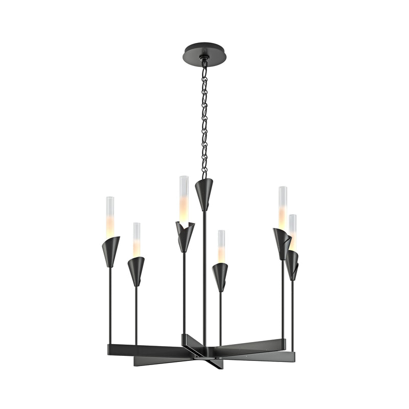 Lilium 6-Light 30" Chandelier in Ink