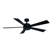 Wynd 60" Outdoor Ceiling Fan with Light in Matte Black