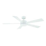 Wynd 60" Outdoor Ceiling Fan with Light in Matte White