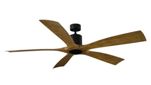Aviator 70" Outdoor Ceiling Fan in Matte Black / Distressed Koa