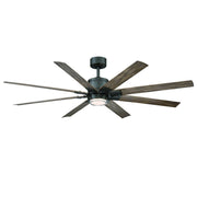 Renegade 52" Outdoor Ceiling Fan with Light in Oil Rubbed Bronze / Barn Wood