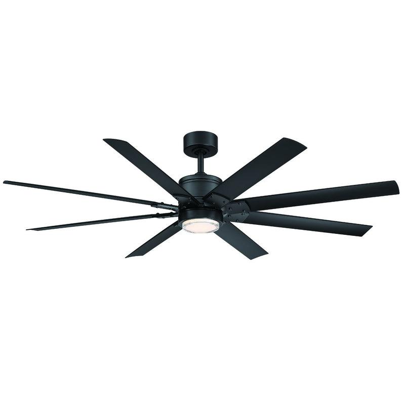 Renegade 52" Outdoor Ceiling Fan with Light in Matte Black