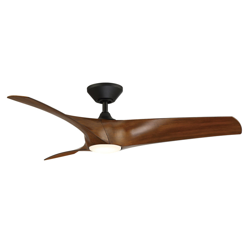 Zephyr 52" Ceiling Fan in Matte Black - Lamps Expo