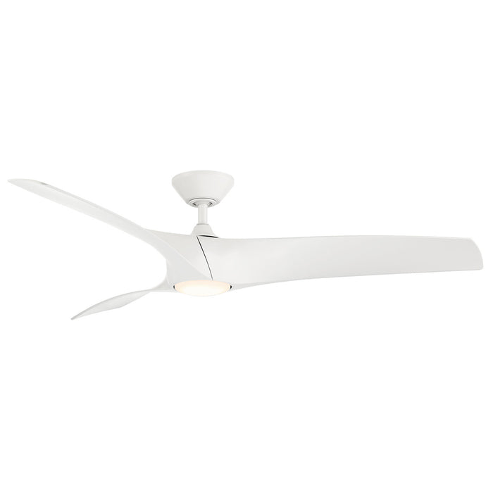 Zephyr 62" Ceiling Fan in Matte White - Lamps Expo