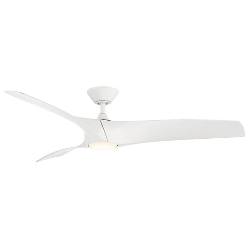 Zephyr 62" Ceiling Fan in Matte White - Lamps Expo