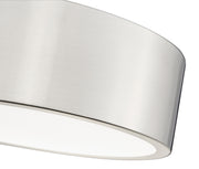 Coronado 1 Light 12.25" Flush Mount in Brushed Nickel