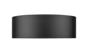 Coronado 1 Light 12.25" Flush Mount in Matte Black
