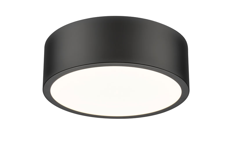 Coronado 1 Light 12.25" Flush Mount in Matte Black