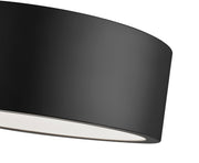 Coronado 1 Light 12.25" Flush Mount in Matte Black