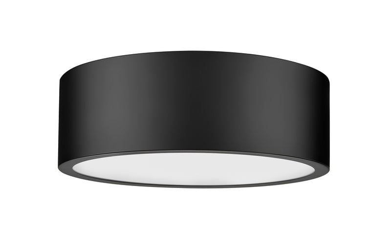 Coronado 1 Light 12.25" Flush Mount in Matte Black