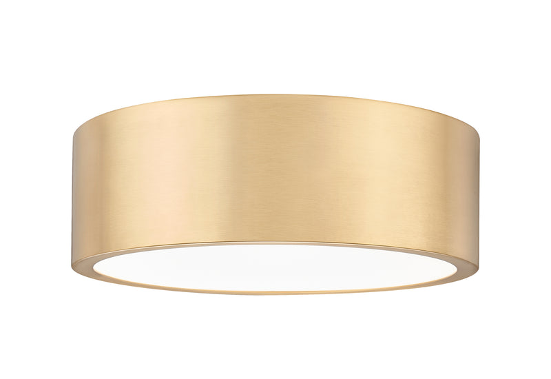 Coronado 1 Light 12.25" Flush Mount in Modern Gold