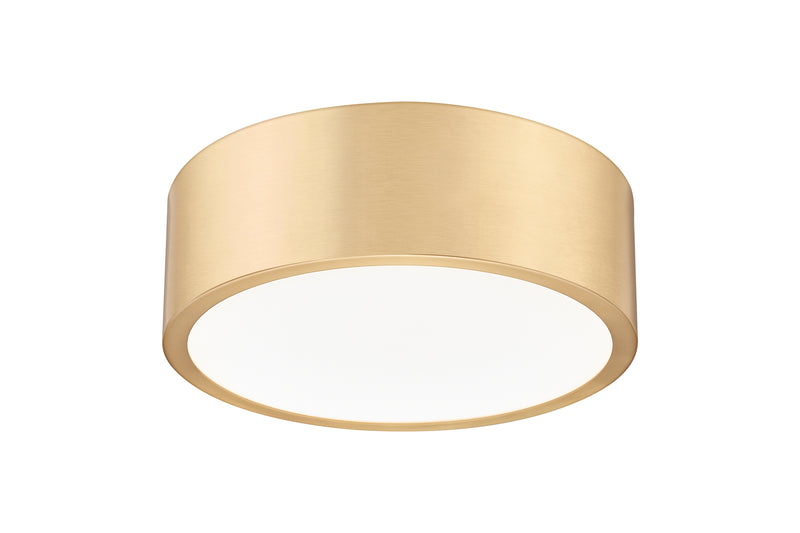 Coronado 1 Light 12.25" Flush Mount in Modern Gold