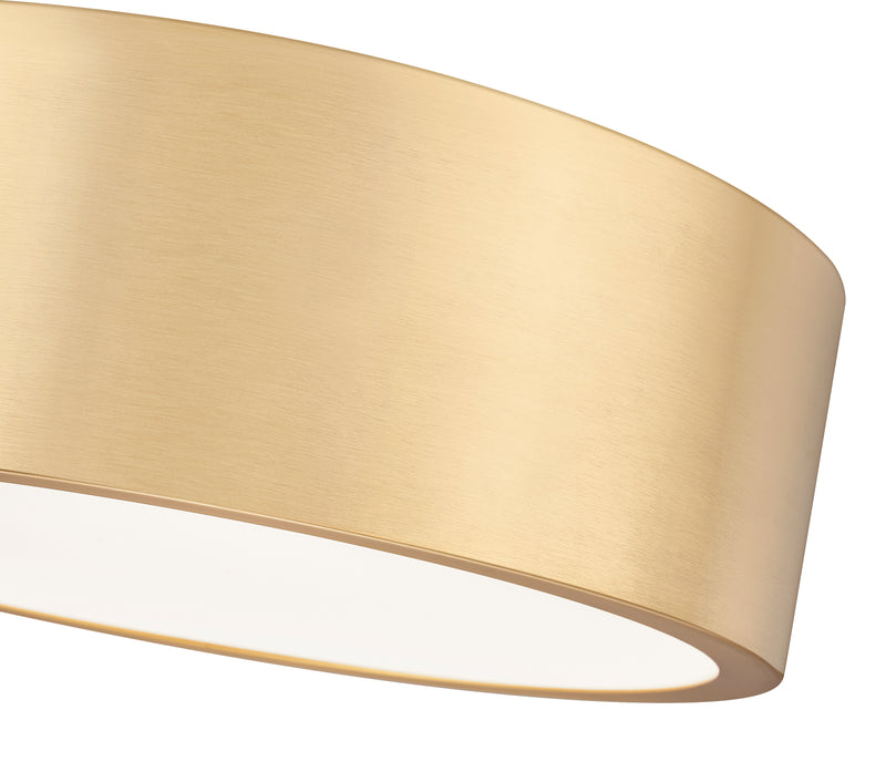 Coronado 1 Light 12.25" Flush Mount in Modern Gold