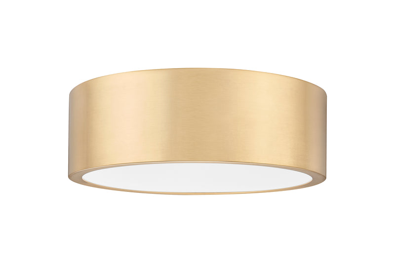 Coronado 1 Light 12.25" Flush Mount in Modern Gold