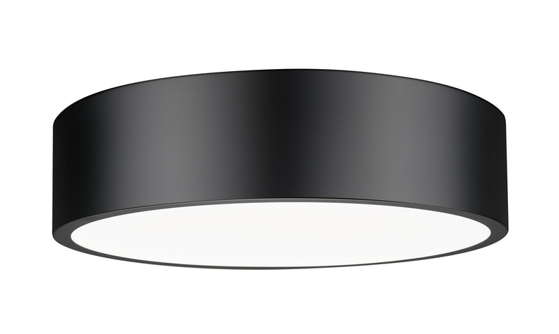 Coronado 1 Light 16" Flush Mount in Matte Black