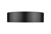 Coronado 1 Light 16" Flush Mount in Matte Black