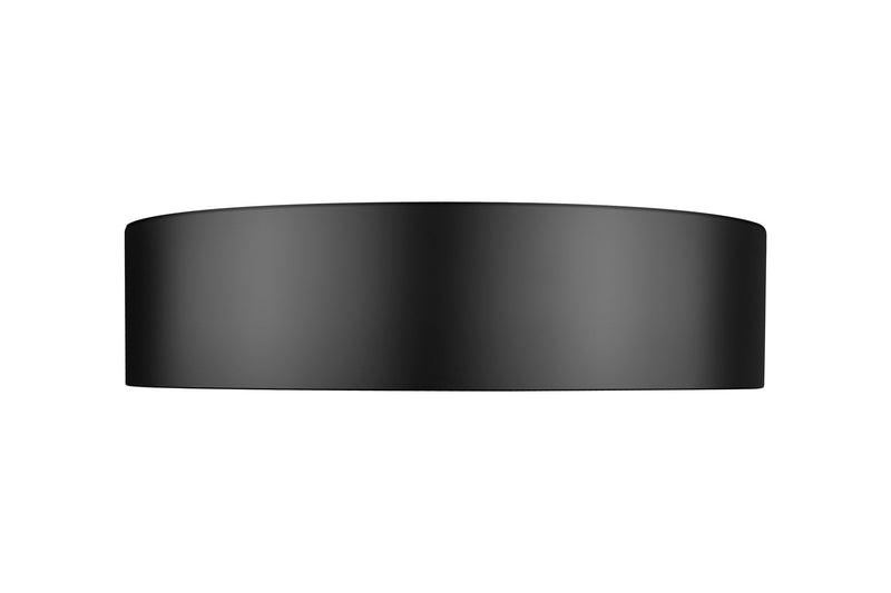 Coronado 1 Light 16" Flush Mount in Matte Black