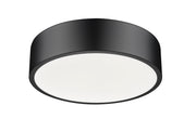 Coronado 1 Light 16" Flush Mount in Matte Black