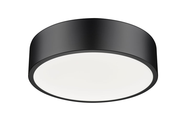 Coronado 1 Light 16" Flush Mount in Matte Black