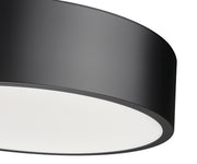 Coronado 1 Light 16" Flush Mount in Matte Black