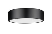 Coronado 1 Light 16" Flush Mount in Matte Black