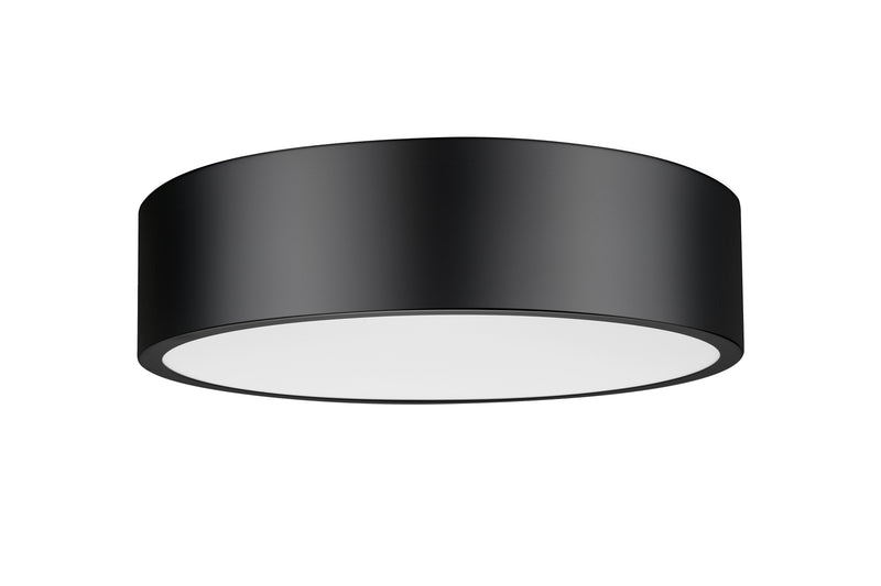 Coronado 1 Light 16" Flush Mount in Matte Black