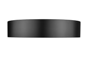 Coronado 1 Light 20" Flush Mount in Matte Black