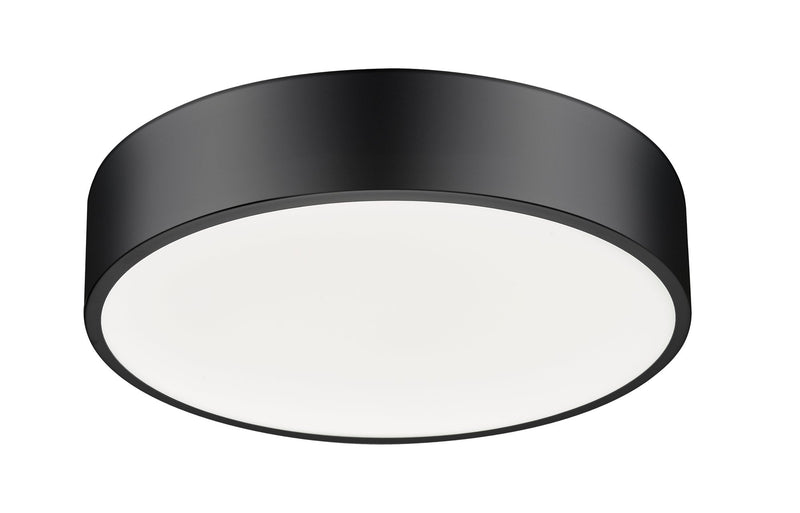 Coronado 1 Light 20" Flush Mount in Matte Black