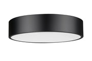 Coronado 1 Light 20" Flush Mount in Matte Black