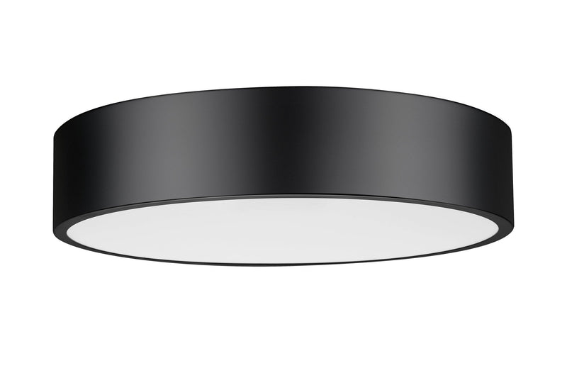 Coronado 1 Light 20" Flush Mount in Matte Black