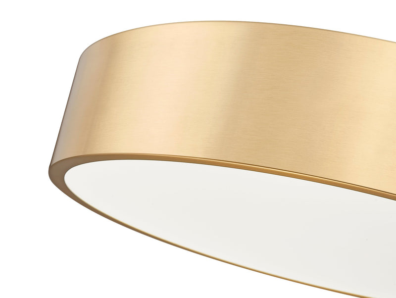 Coronado 1 Light 20" Flush Mount in Modern Gold