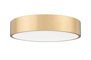 Coronado 1 Light 20" Flush Mount in Modern Gold