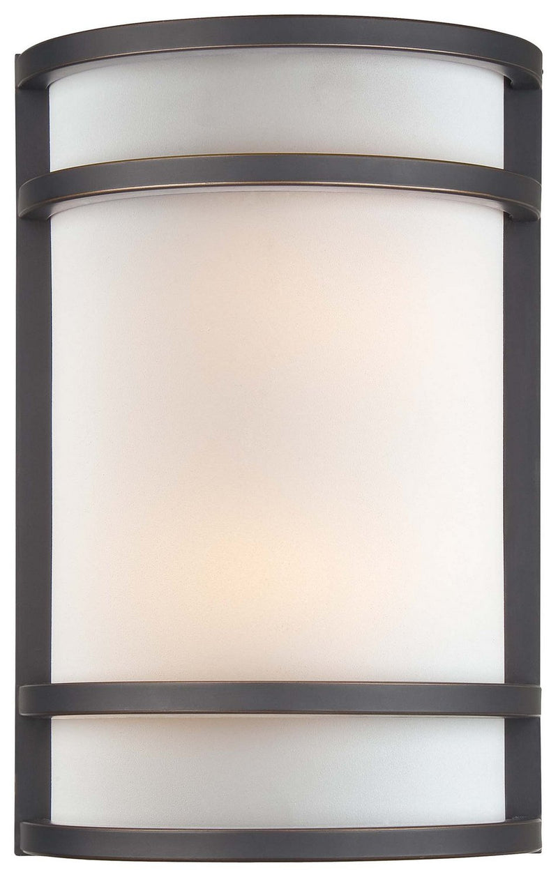 2-Light Scavo Glass Wall Sconce in Dark Restoration Bronze