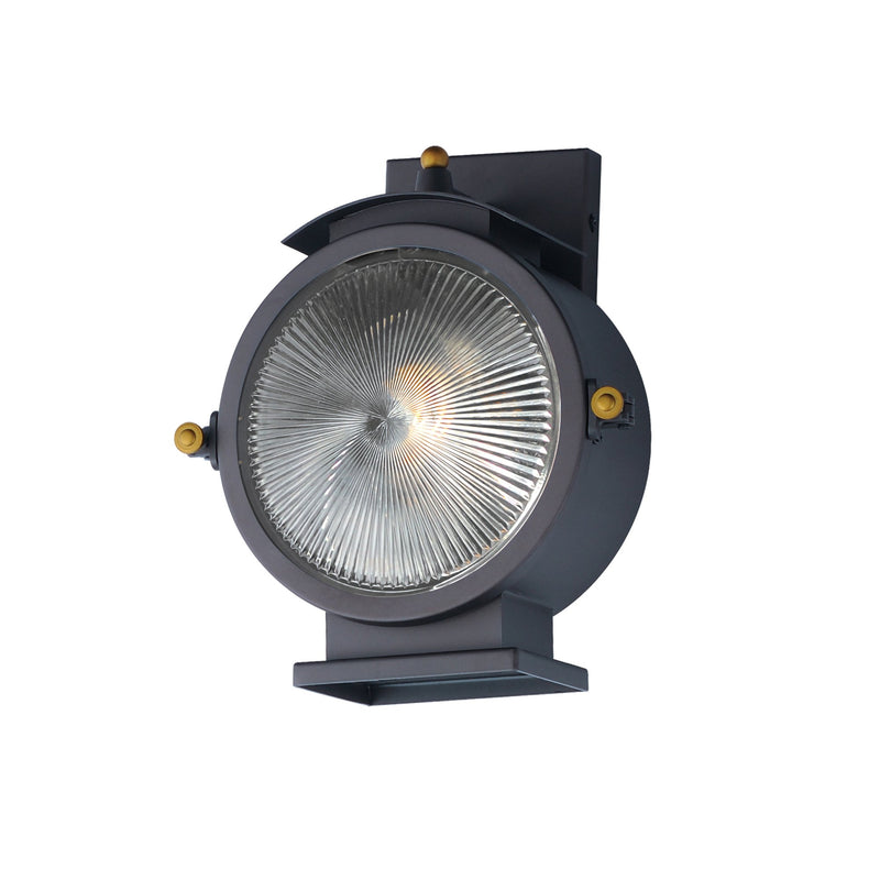 Portside 1 Light Outdoor Wall Sconce in Oil Rubbed Bronze / Antique Brass