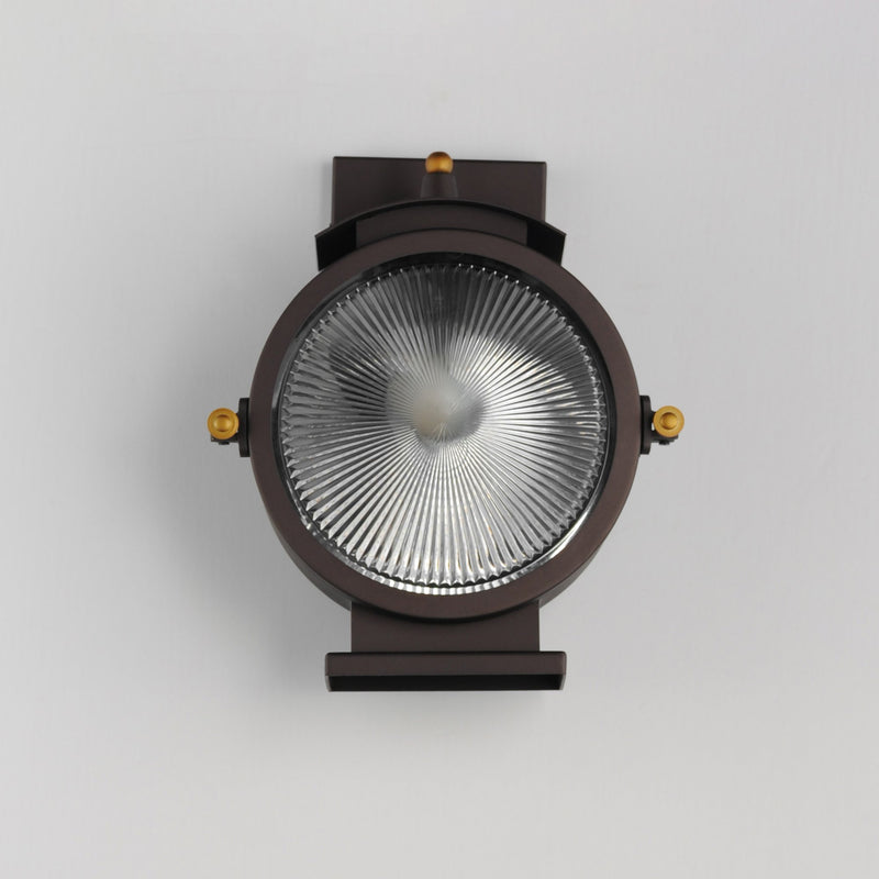 Portside 1 Light Outdoor Wall Sconce in Oil Rubbed Bronze / Antique Brass
