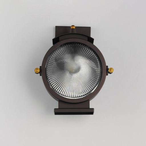 Portside 1 Light Outdoor Wall Sconce in Oil Rubbed Bronze / Antique Brass