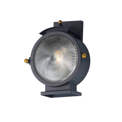 Portside 1 Light Outdoor Wall Sconce in Oil Rubbed Bronze / Antique Brass