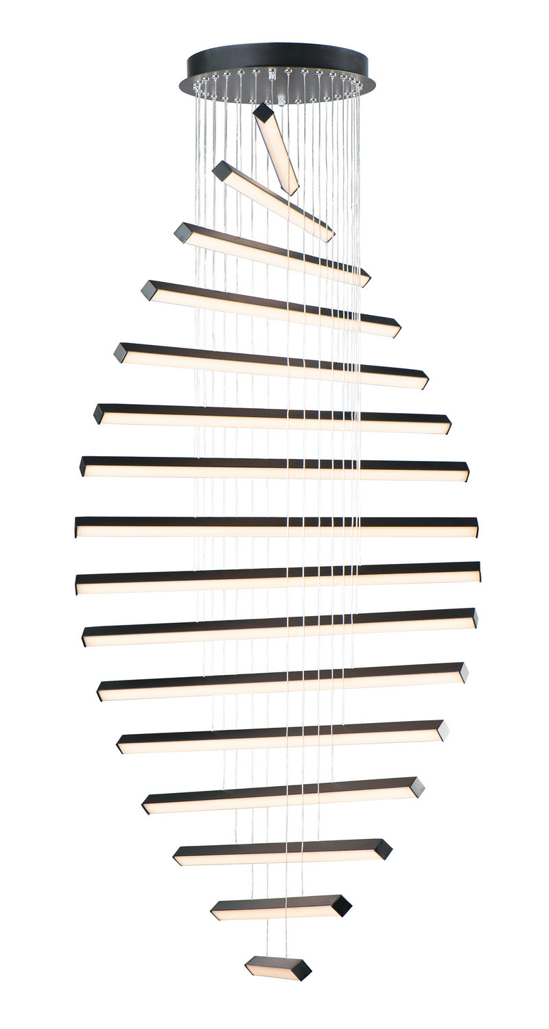 Hover 16-Light LED Pendant in Black - Lamps Expo